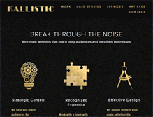 Tablet Screenshot of kallistic.com
